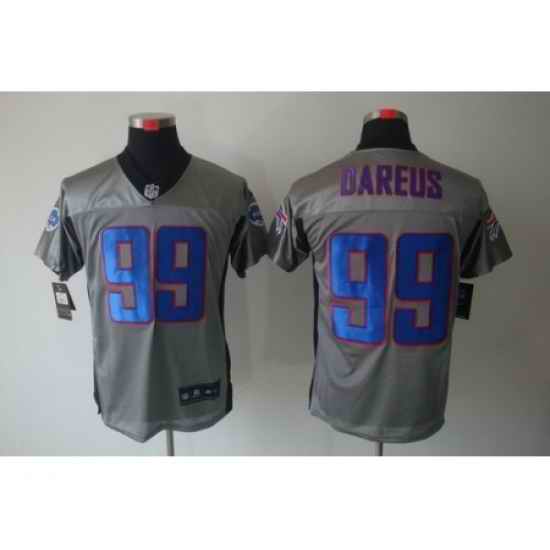Nike Buffalo Bills 99 Marcell Dareus Grey Elite Shadow NFL Jersey